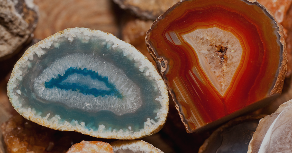 colorful crystals inside of rocks